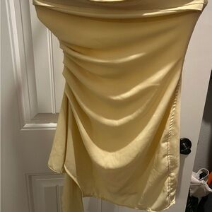 Bodycon Yellow Mini Dress